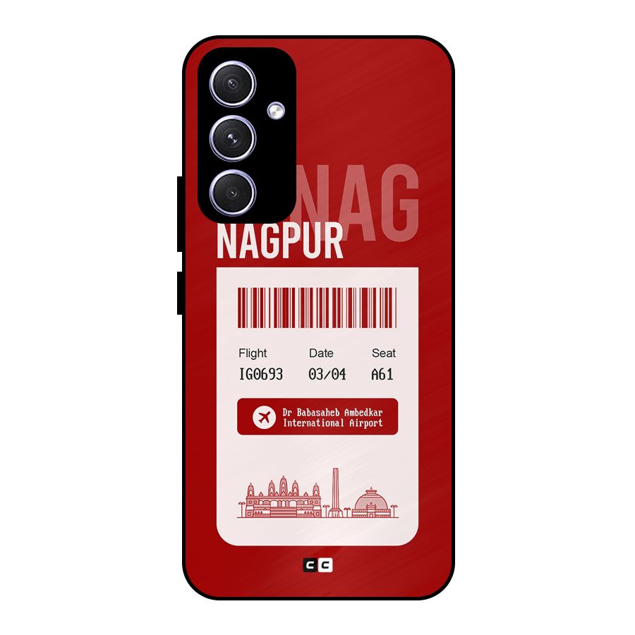 Nagpur Boarding Pass Metal Back Case for Galaxy A54