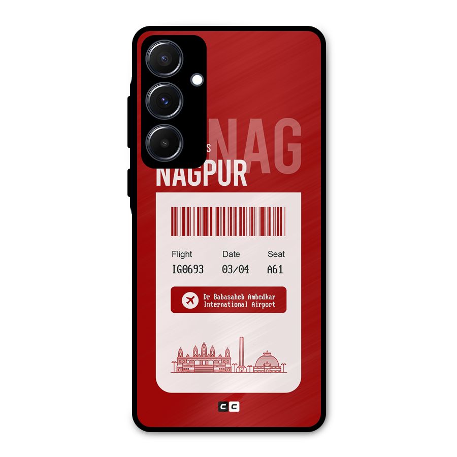 Nagpur Boarding Pass Metal Back Case for Galaxy A55