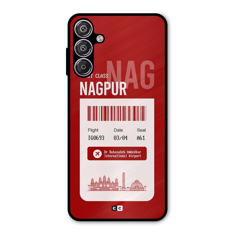 Nagpur Boarding Pass Metal Back Case for Galaxy M15