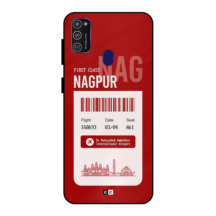 Nagpur Boarding Pass Metal Back Case for Galaxy M30s