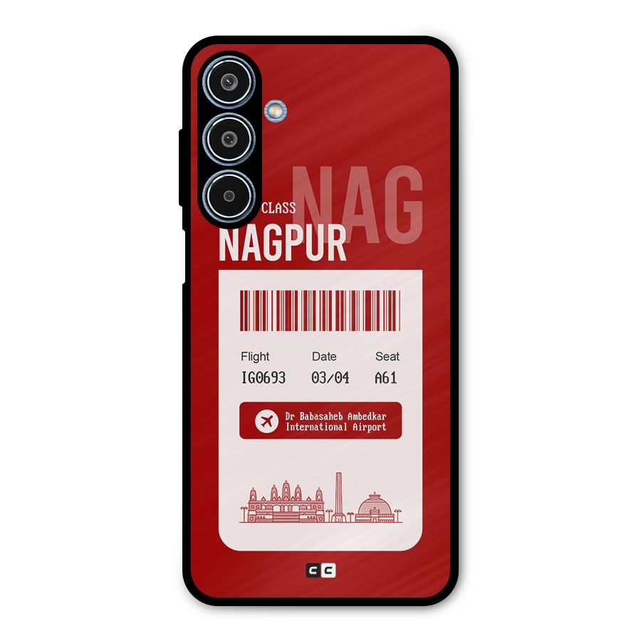 Nagpur Boarding Pass Metal Back Case for Galaxy M35