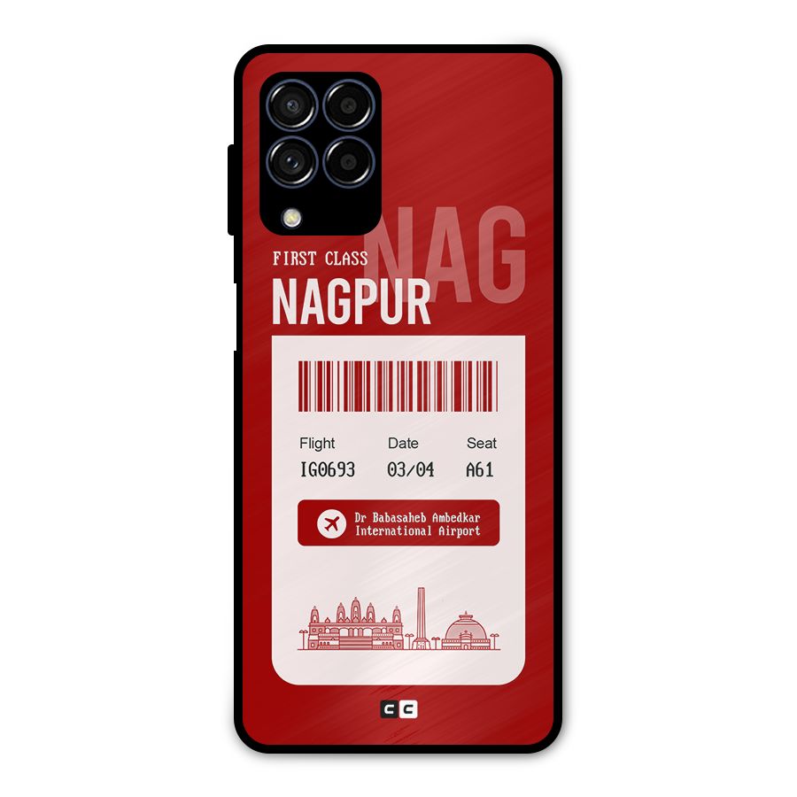 Nagpur Boarding Pass Metal Back Case for Galaxy M53 5G