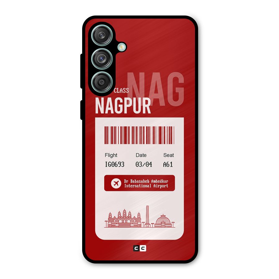 Nagpur Boarding Pass Metal Back Case for Galaxy M55 5G