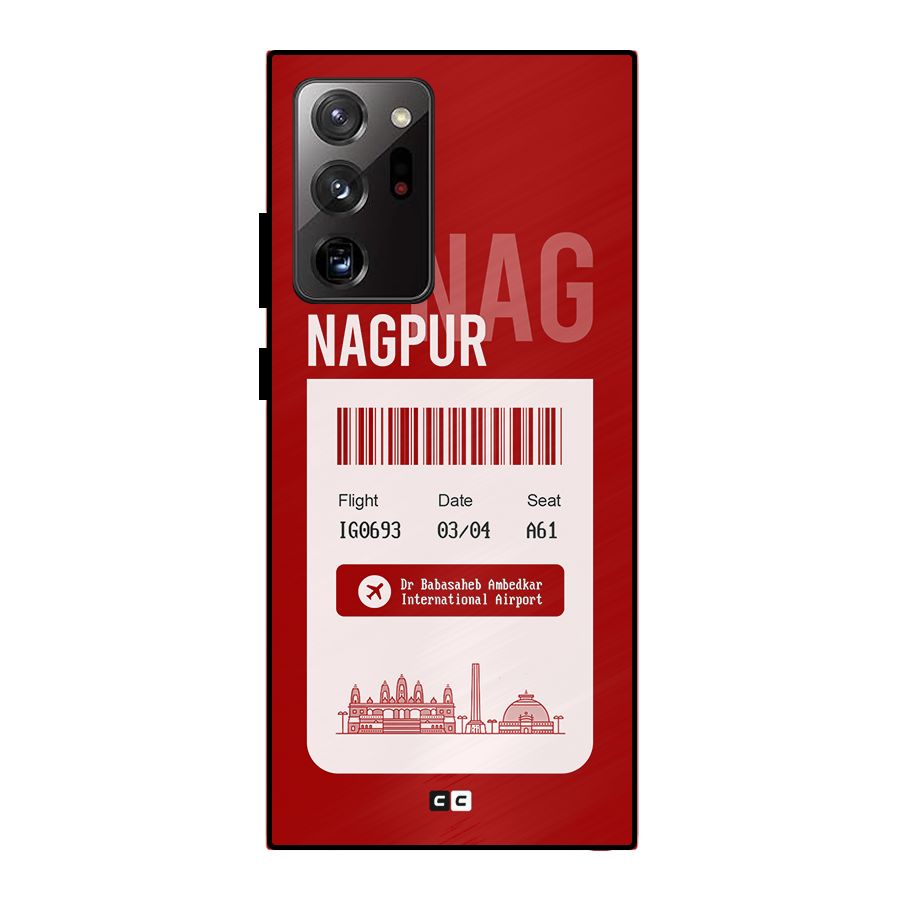 Nagpur Boarding Pass Metal Back Case for Galaxy Note 20 Ultra