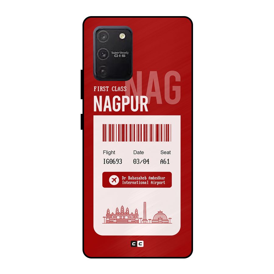Nagpur Boarding Pass Metal Back Case for Galaxy S10 Lite