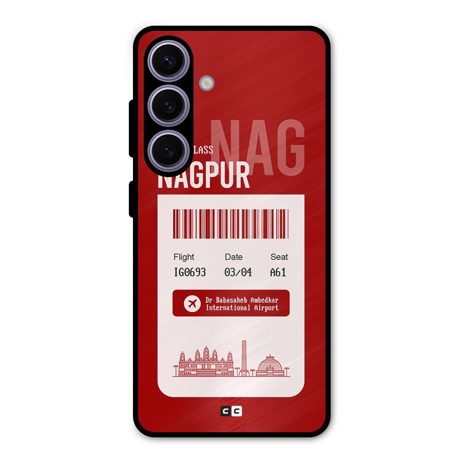 Nagpur Boarding Pass Metal Back Case for Galaxy S24