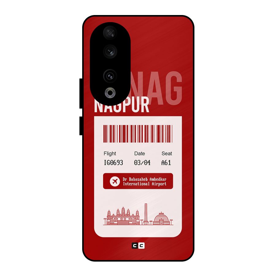 Nagpur Boarding Pass Metal Back Case for Honor 90