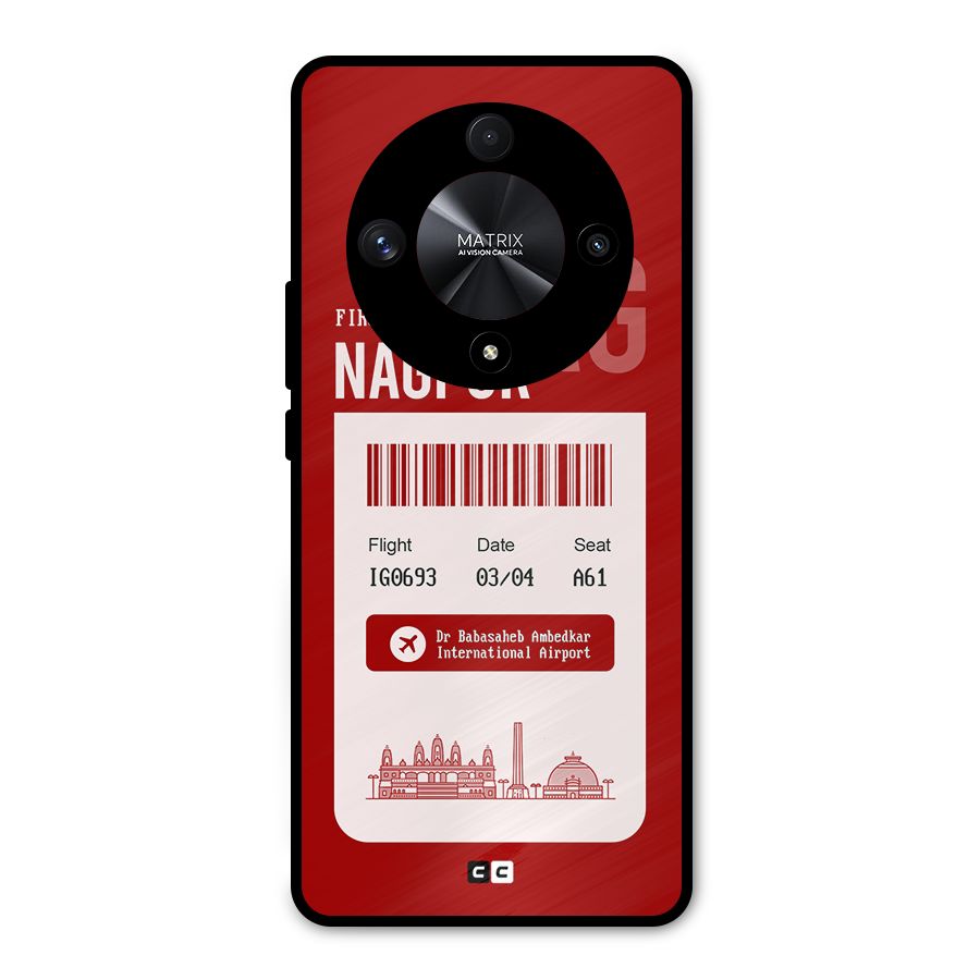 Nagpur Boarding Pass Metal Back Case for Honor X9b
