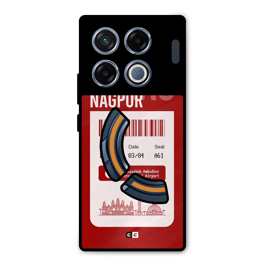 Nagpur Boarding Pass Metal Back Case for Infinix GT 20 Pro