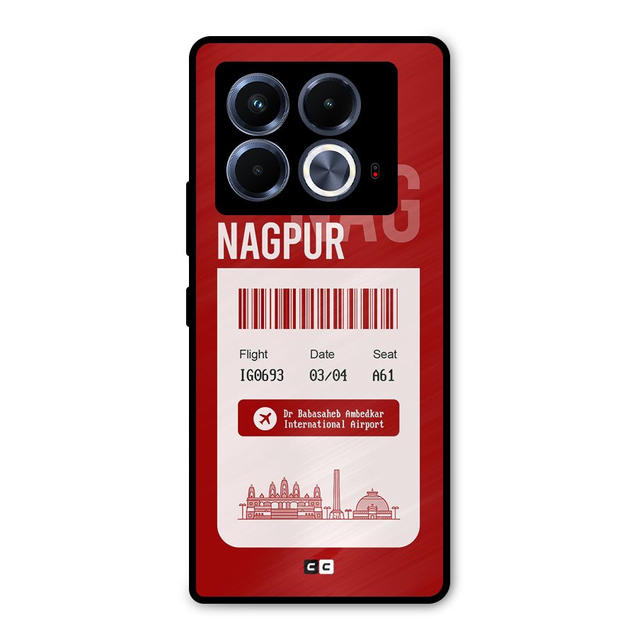 Nagpur Boarding Pass Metal Back Case for Infinix Note 40 5G