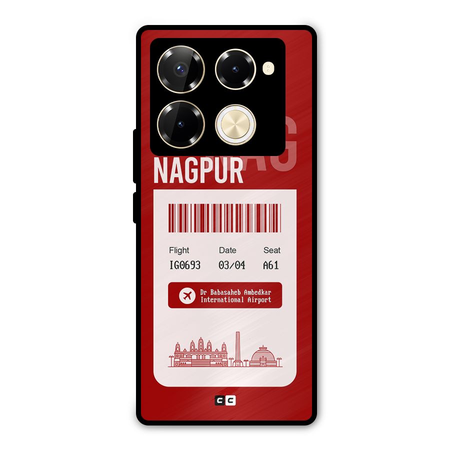 Nagpur Boarding Pass Metal Back Case for Infinix Note 40 Pro Plus