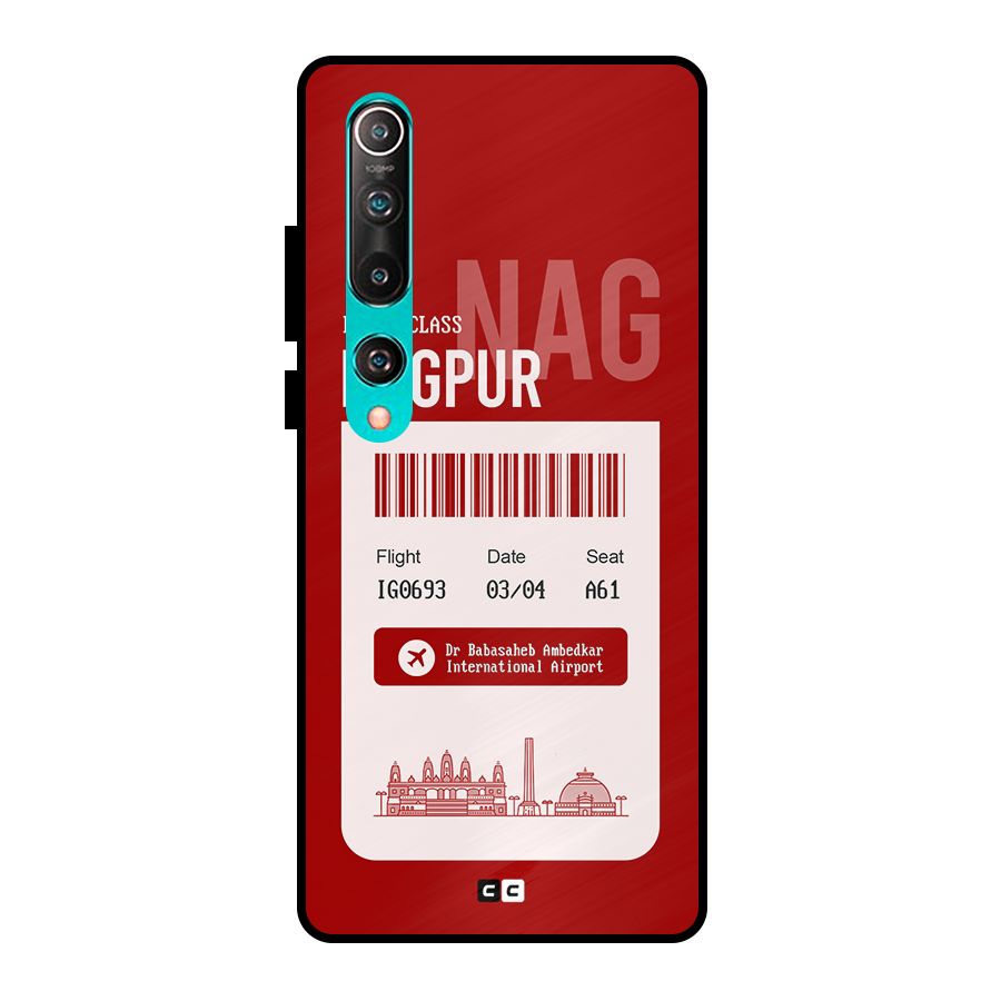 Nagpur Boarding Pass Metal Back Case for Mi 10