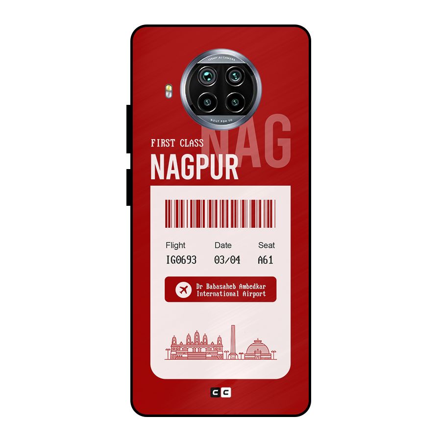Nagpur Boarding Pass Metal Back Case for Mi 10i