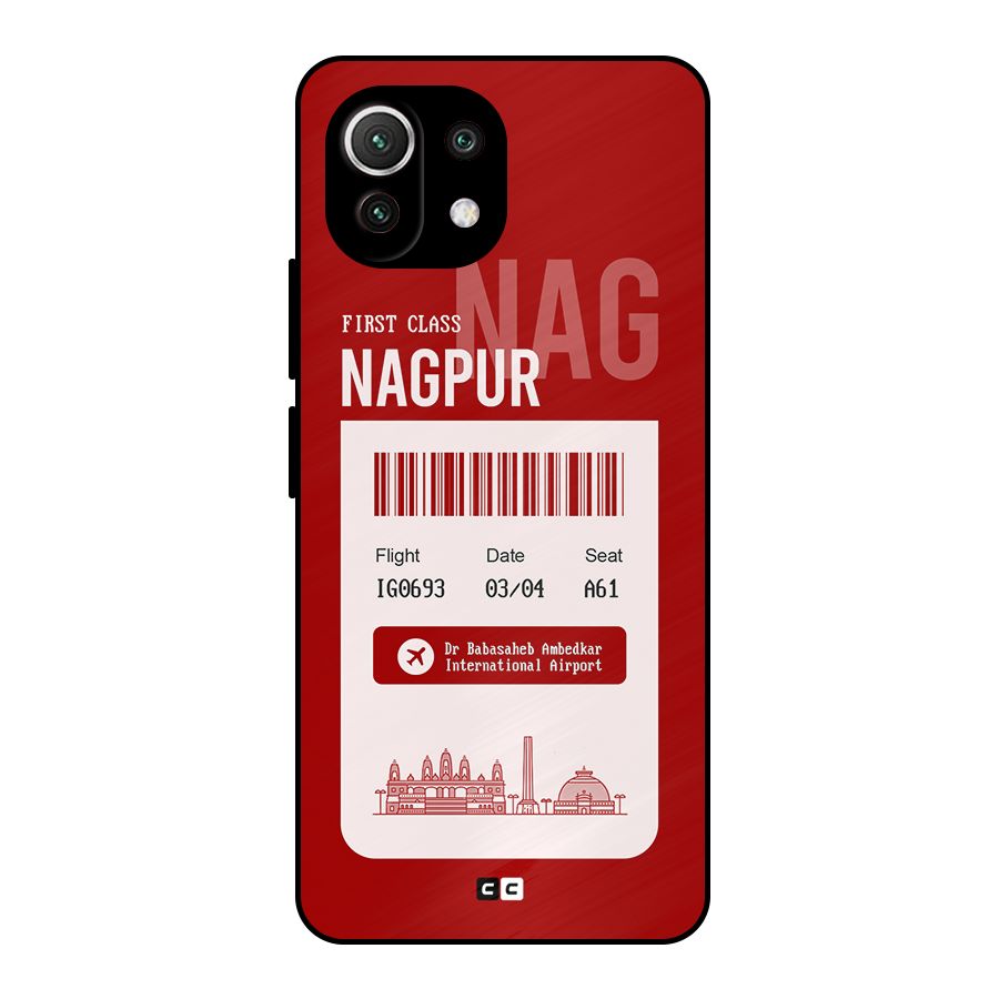 Nagpur Boarding Pass Metal Back Case for Mi 11 Lite