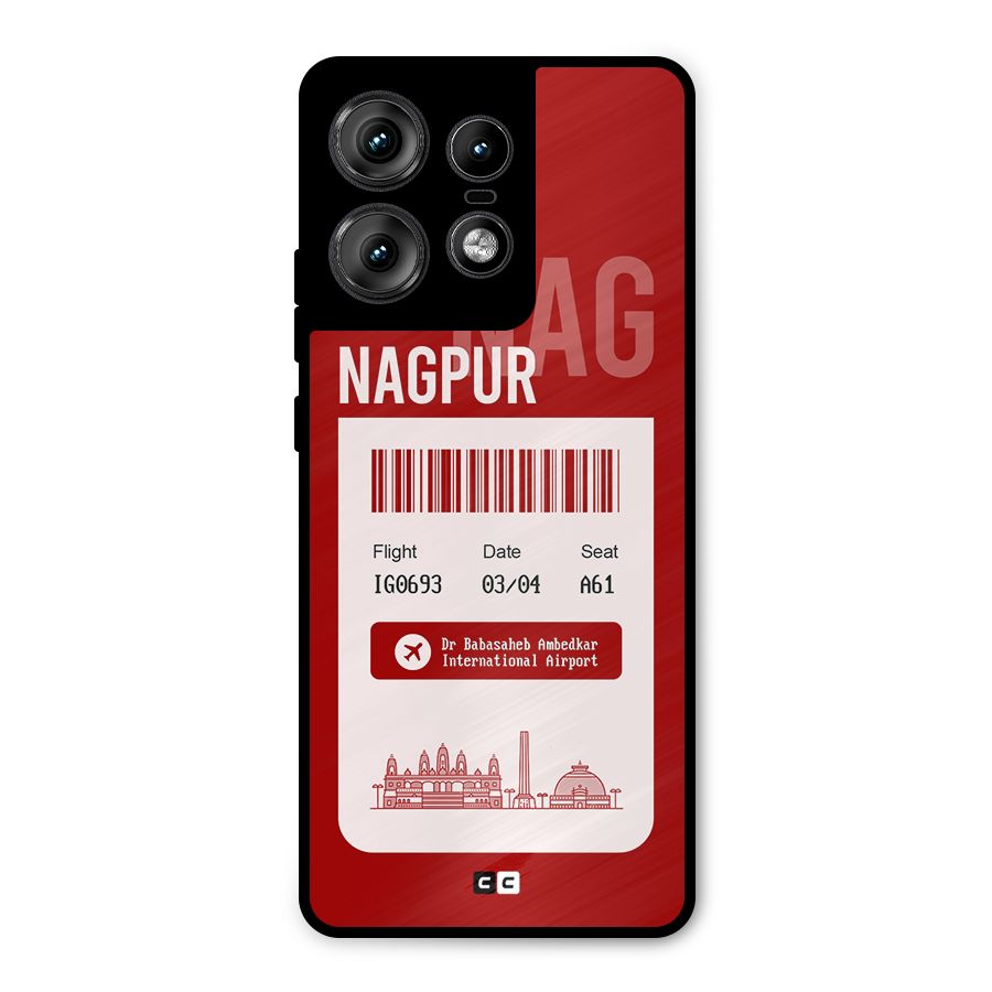 Nagpur Boarding Pass Metal Back Case for Motorola Edge 50 Pro