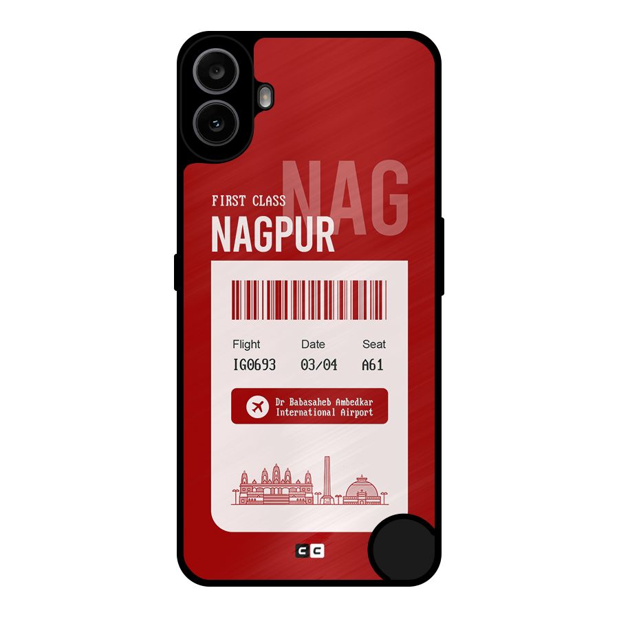 Nagpur Boarding Pass Metal Back Case for Nothing CMF Phone 1