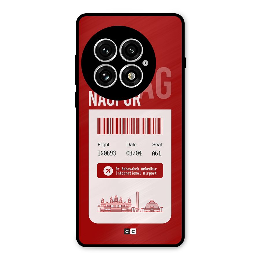 Nagpur Boarding Pass Metal Back Case for OnePlus 13