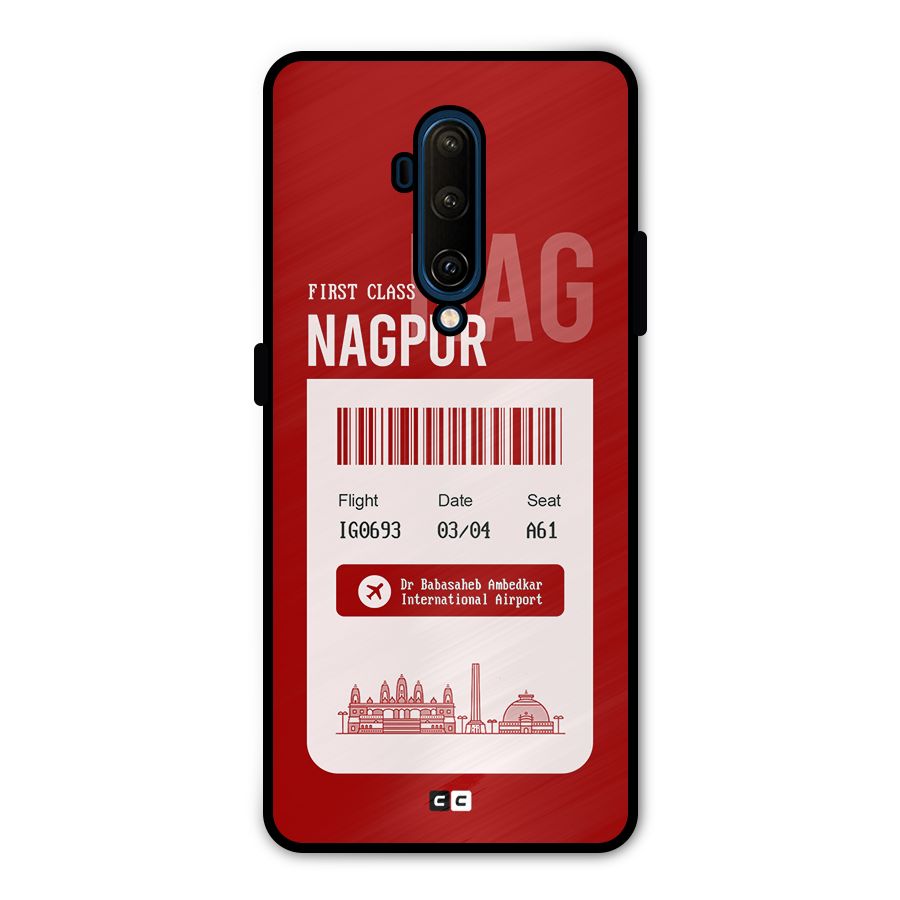 Nagpur Boarding Pass Metal Back Case for OnePlus 7T Pro