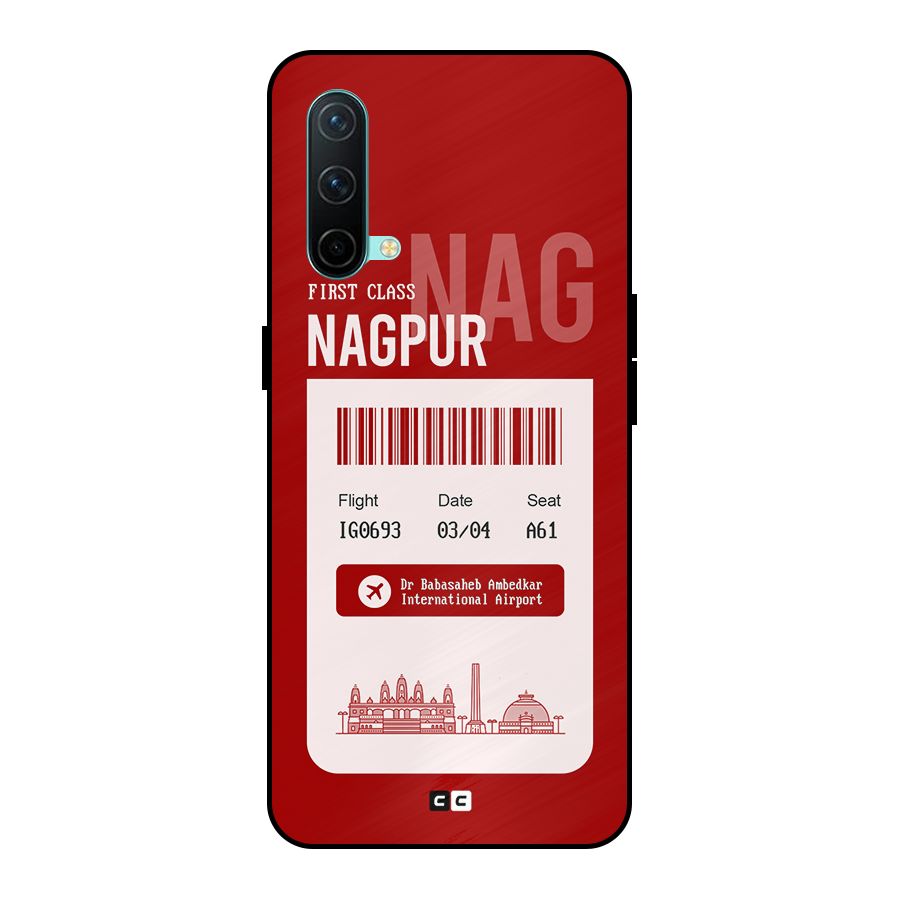 Nagpur Boarding Pass Metal Back Case for OnePlus Nord CE 5G