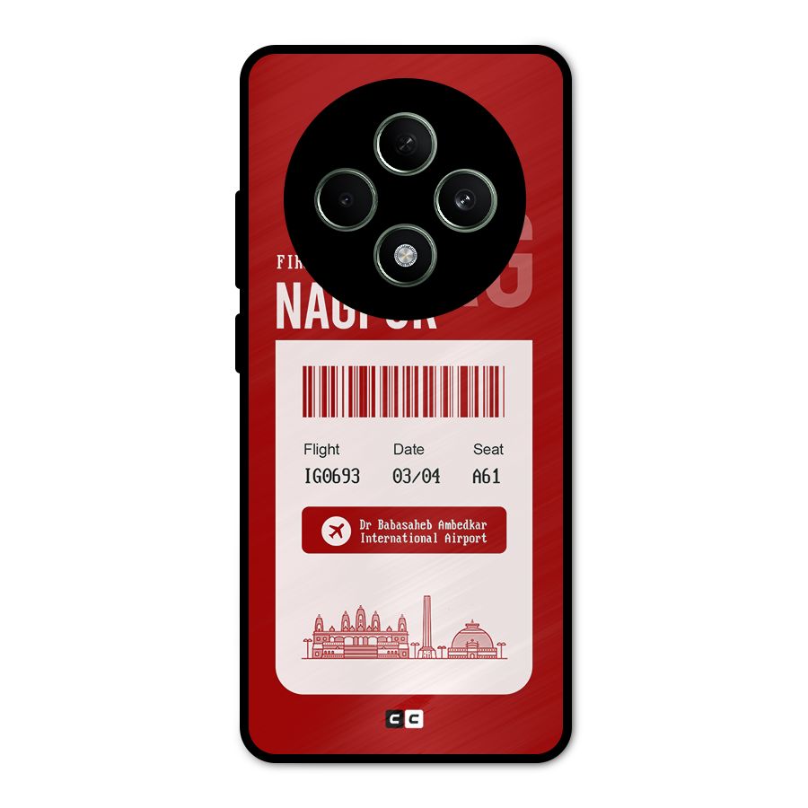 Nagpur Boarding Pass Metal Back Case for Oppo F27