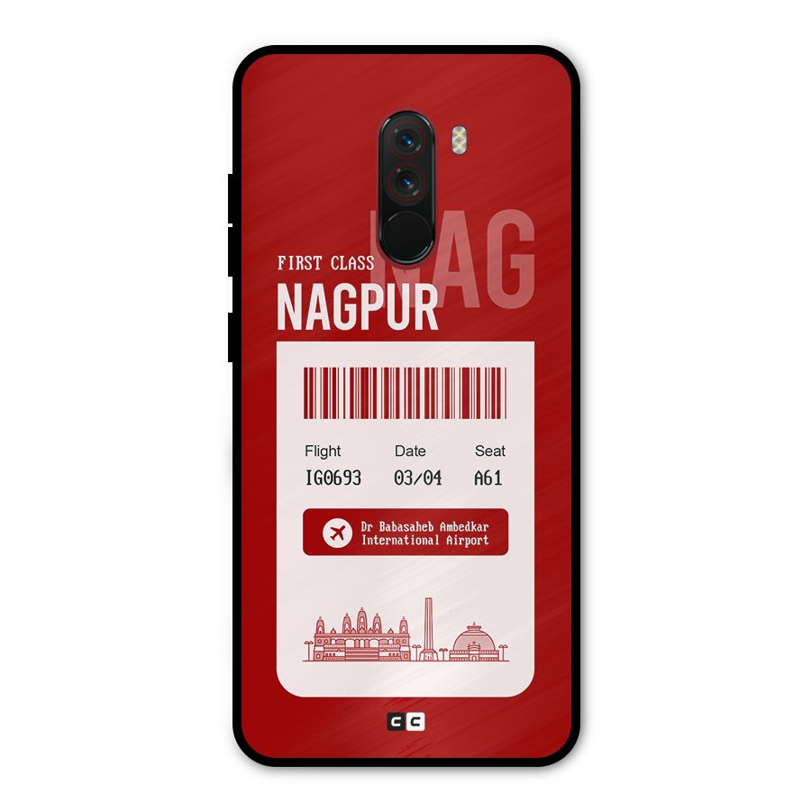 Nagpur Boarding Pass Metal Back Case for Poco F1