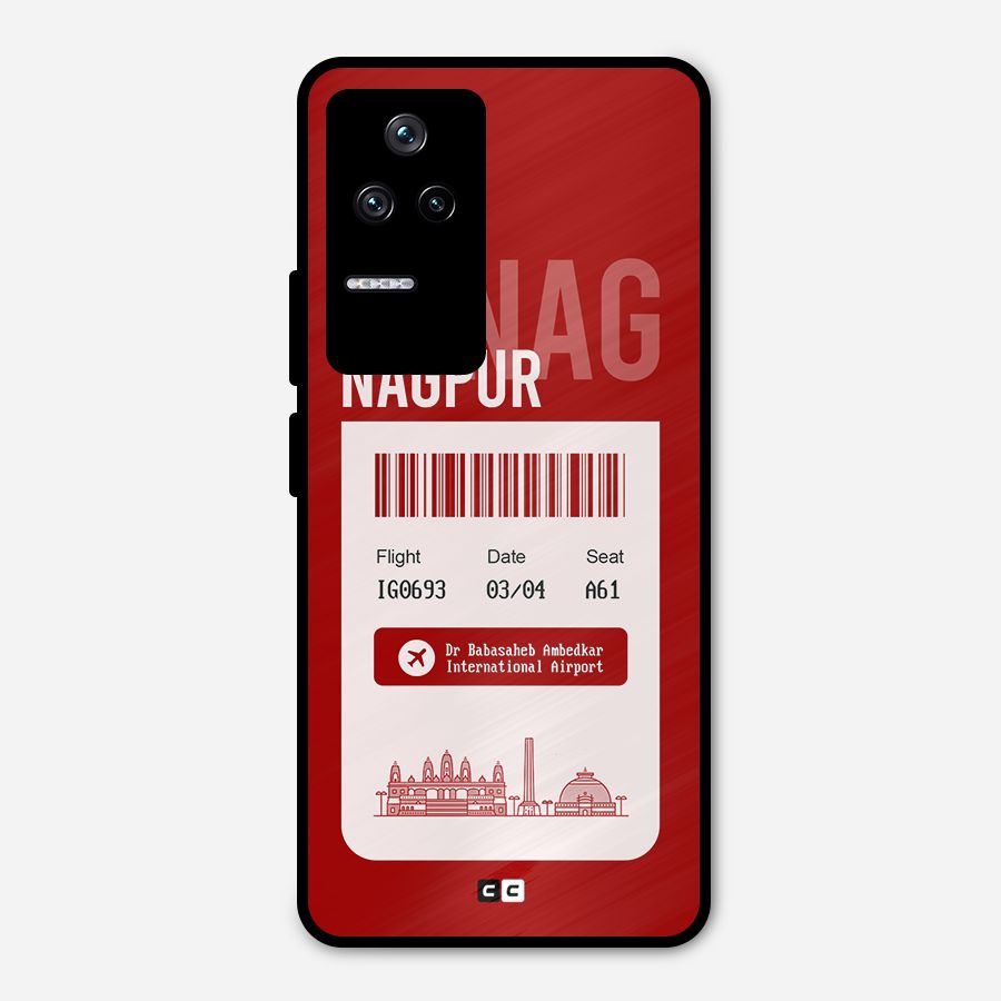 Nagpur Boarding Pass Metal Back Case for Poco F4 5G