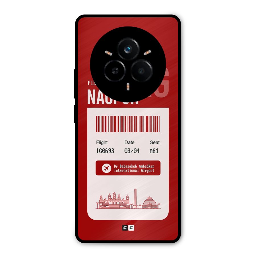Nagpur Boarding Pass Metal Back Case for Realme 14 Pro