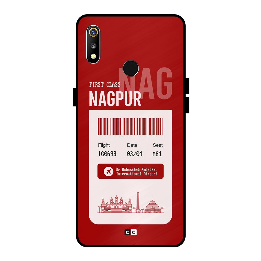 Nagpur Boarding Pass Metal Back Case for Realme 3
