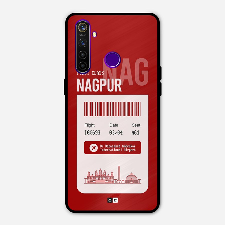 Nagpur Boarding Pass Metal Back Case for Realme 5 Pro