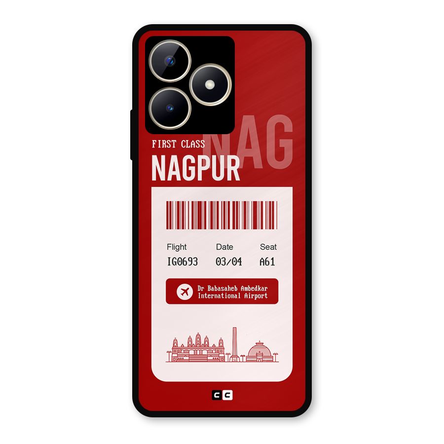 Nagpur Boarding Pass Metal Back Case for Realme C53