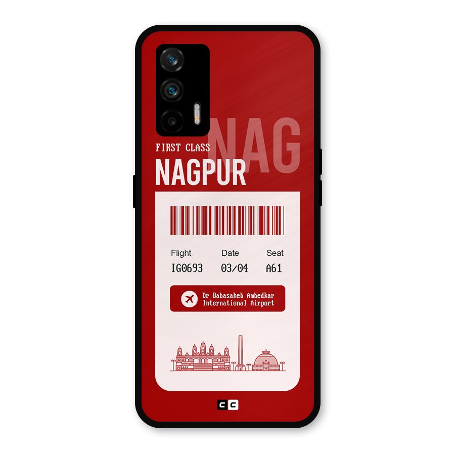 Nagpur Boarding Pass Metal Back Case for Realme GT 5G