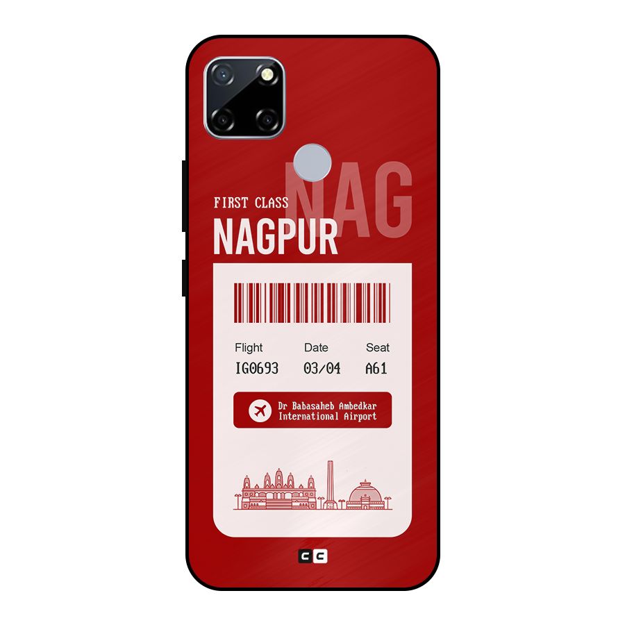 Nagpur Boarding Pass Metal Back Case for Realme Narzo 20