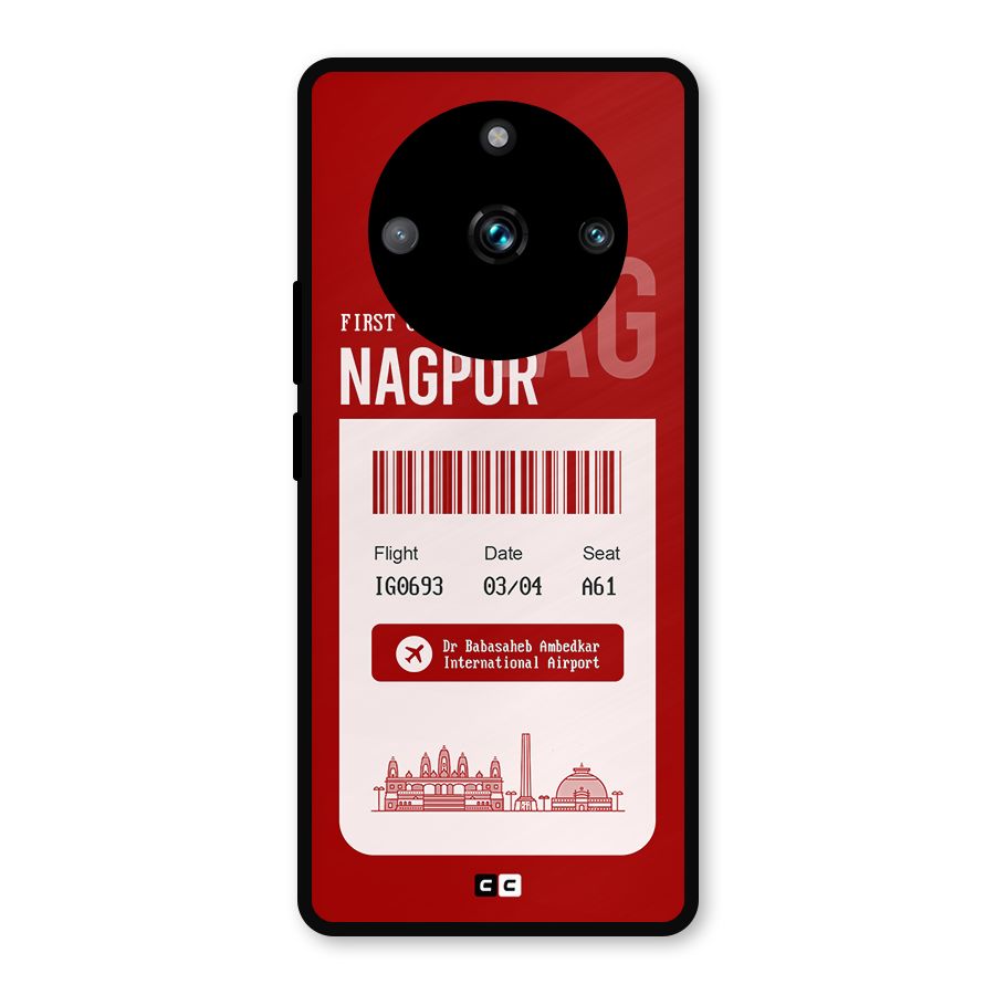 Nagpur Boarding Pass Metal Back Case for Realme Narzo 60 Pro