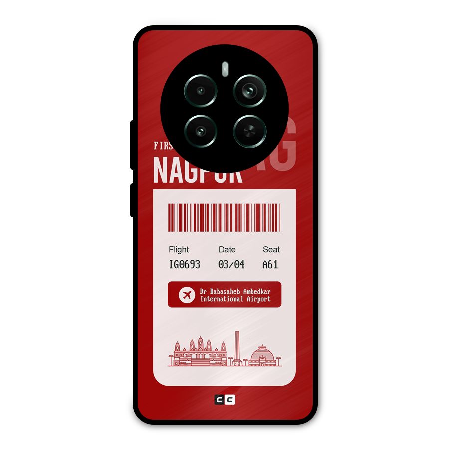 Nagpur Boarding Pass Metal Back Case for Realme Narzo 70 Pro