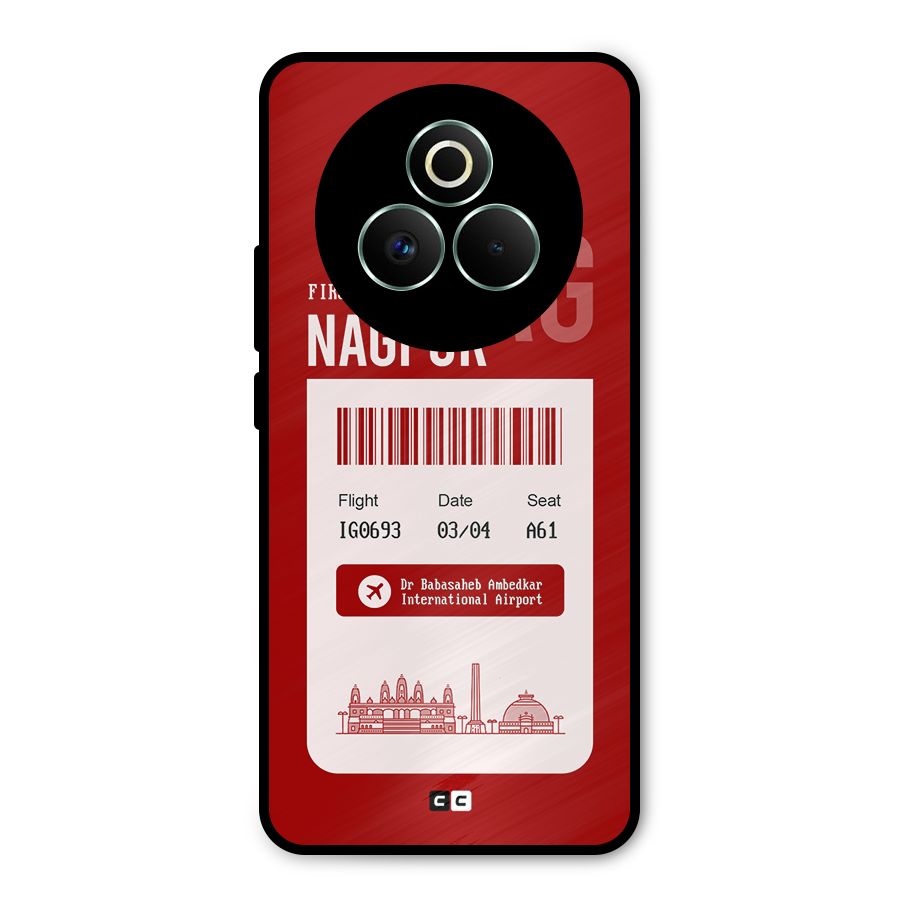Nagpur Boarding Pass Metal Back Case for Realme P3 Pro