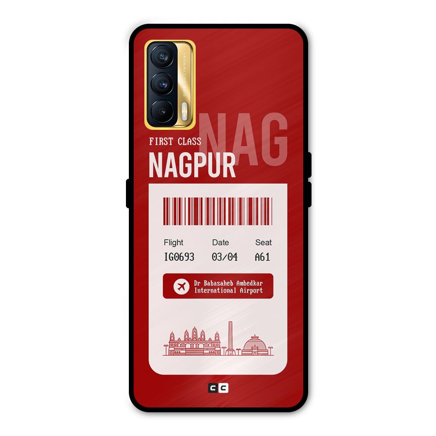 Nagpur Boarding Pass Metal Back Case for Realme X7
