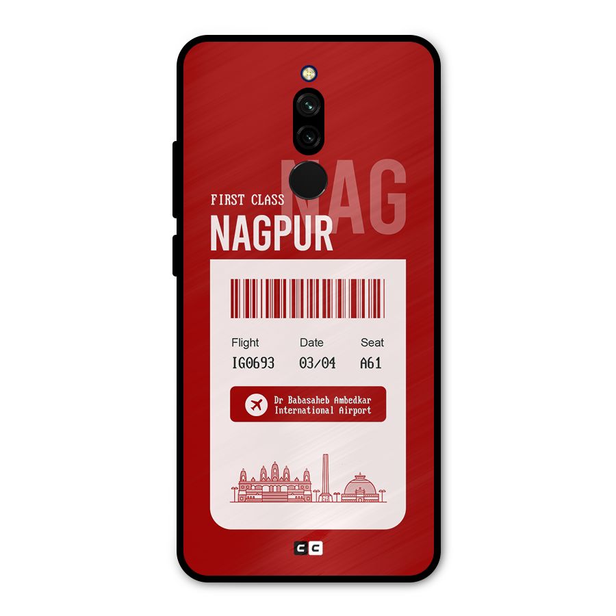 Nagpur Boarding Pass Metal Back Case for Redmi 8