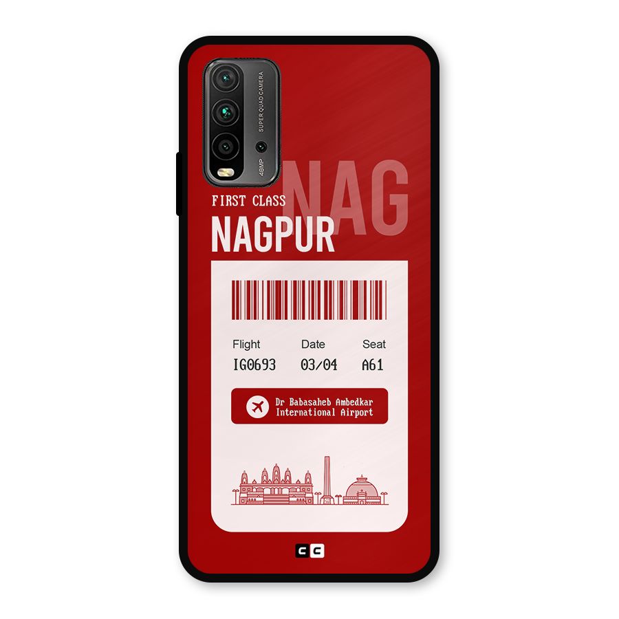 Nagpur Boarding Pass Metal Back Case for Redmi 9 Power