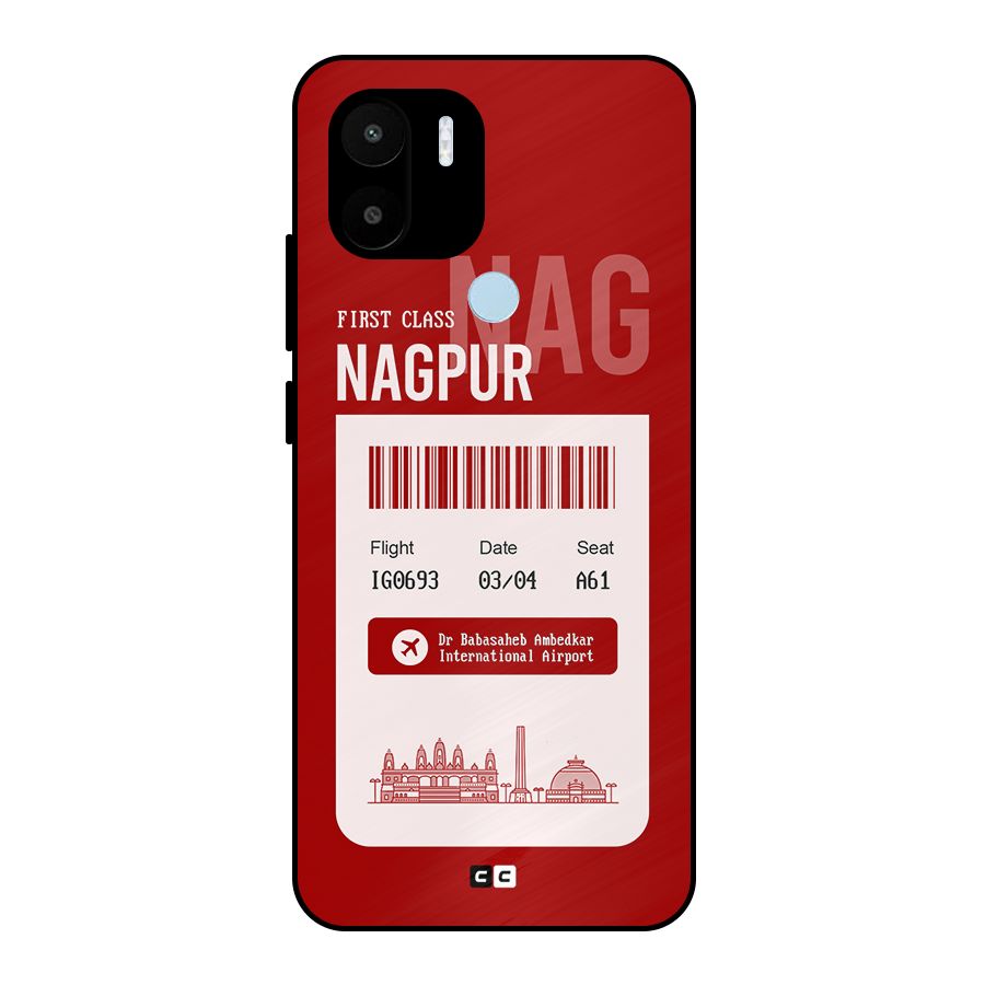 Nagpur Boarding Pass Metal Back Case for Redmi A1+