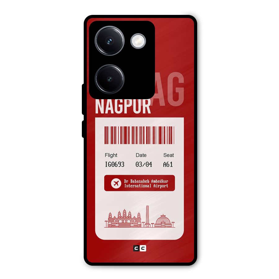 Nagpur Boarding Pass Metal Back Case for Vivo Y300 Plus