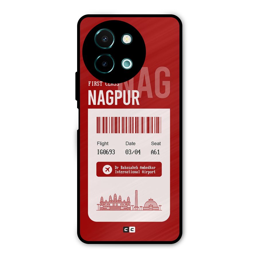 Nagpur Boarding Pass Metal Back Case for Vivo Y58