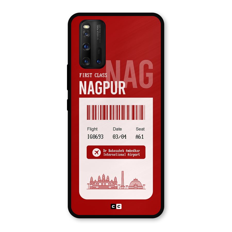 Nagpur Boarding Pass Metal Back Case for iQOO 3
