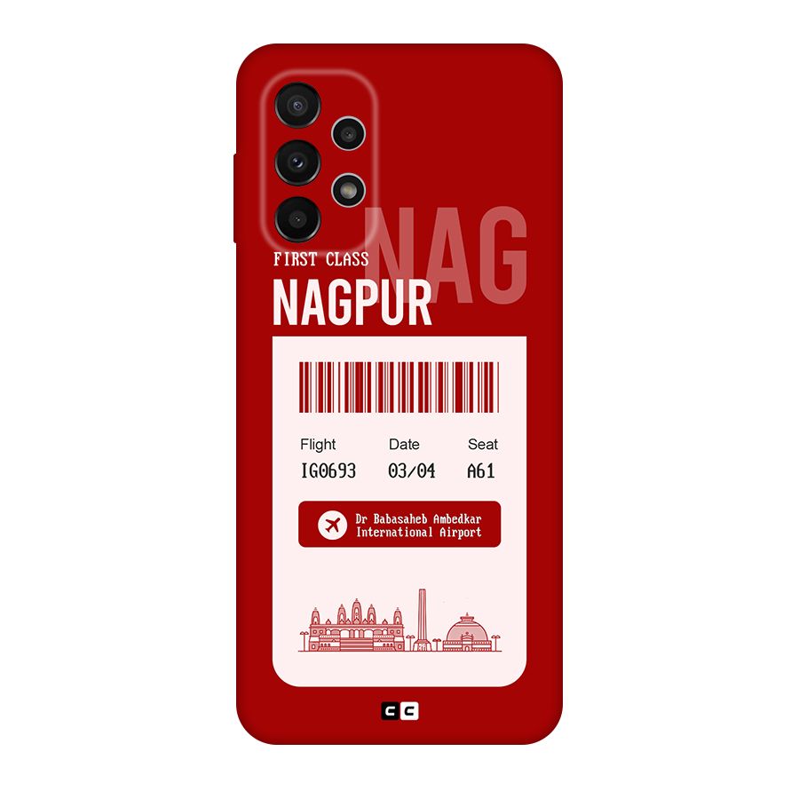 Nagpur Boarding Pass Original Polycarbonate Back Case for Galaxy A23