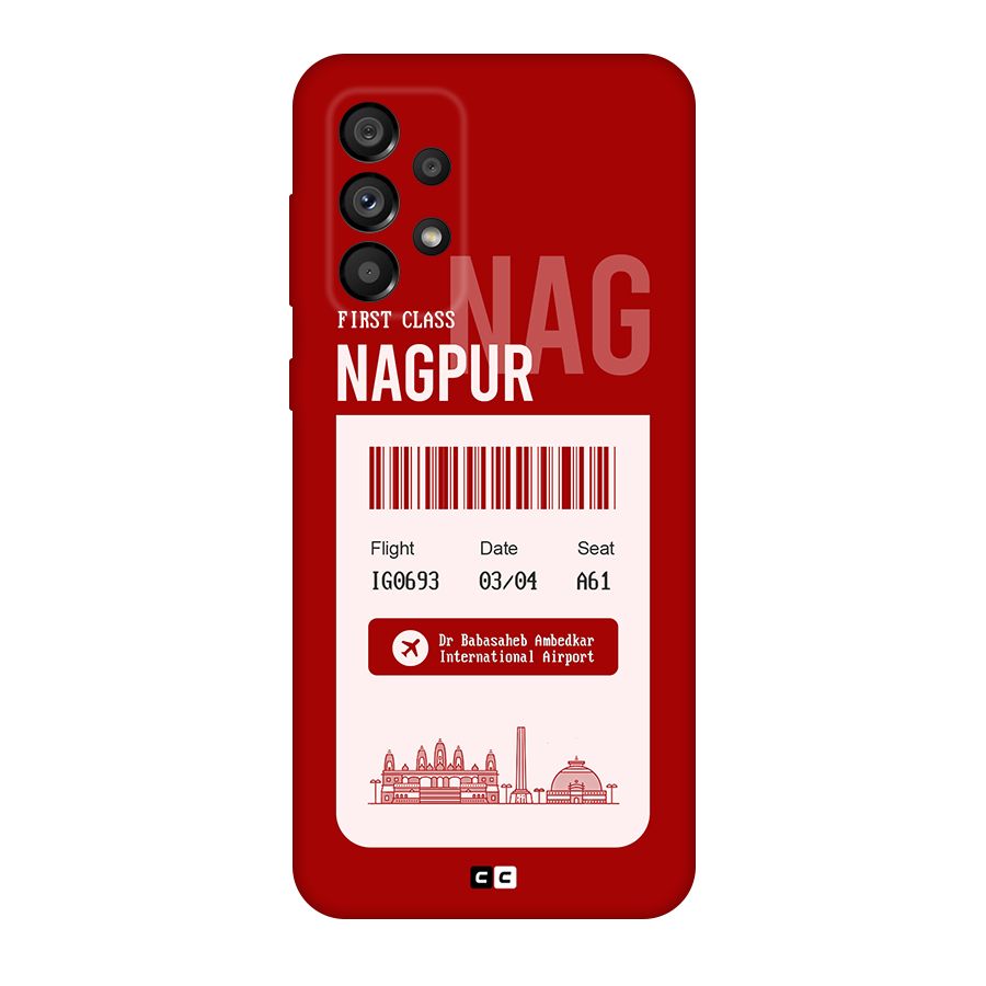 Nagpur Boarding Pass Original Polycarbonate Back Case for Galaxy A73 5G