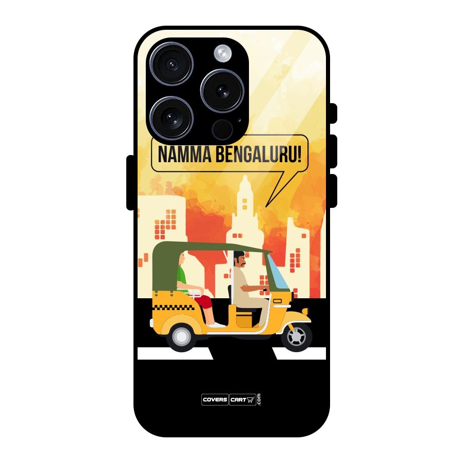 Namma Bengaluru Glass Back Case for iPhone 15 Pro