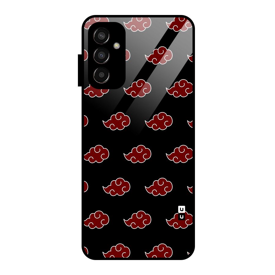 Naruto Akatsuki Pattern Glass Back Case for Galaxy F13