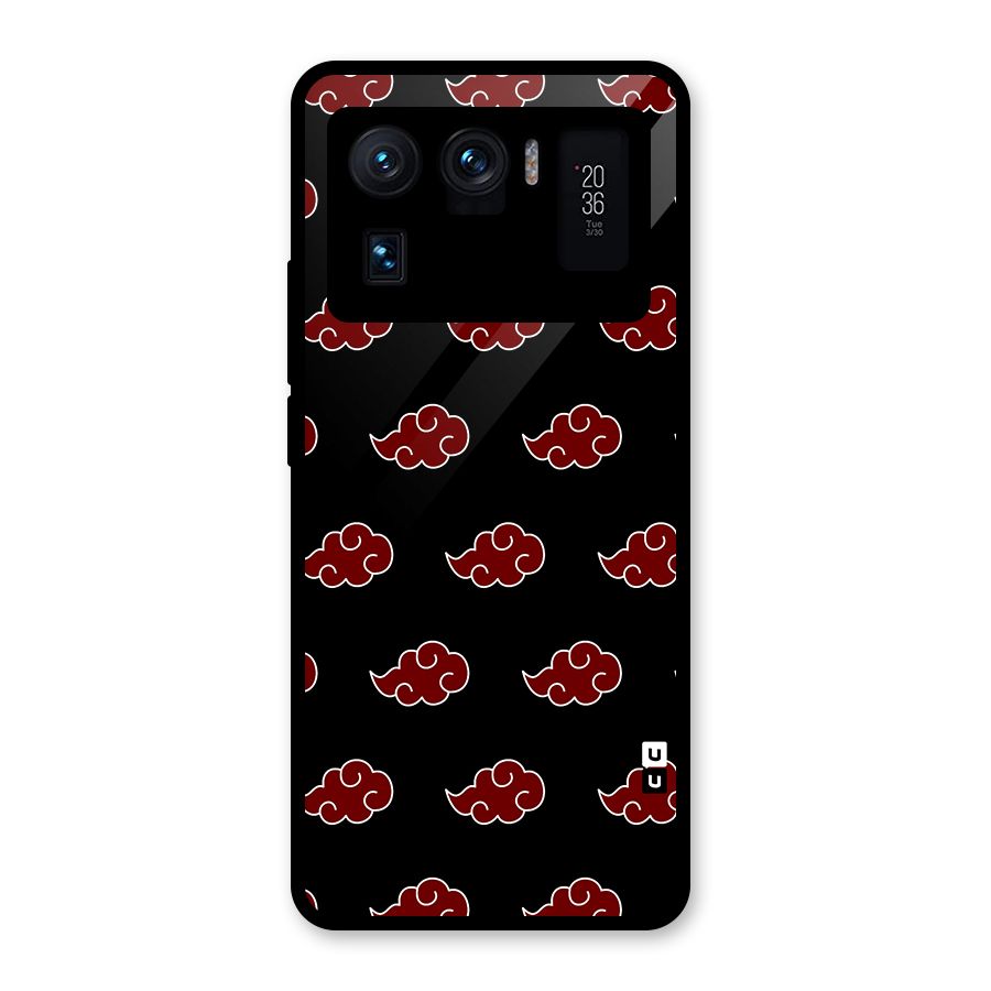 Naruto Akatsuki Pattern Glass Back Case for Mi 11 Ultra