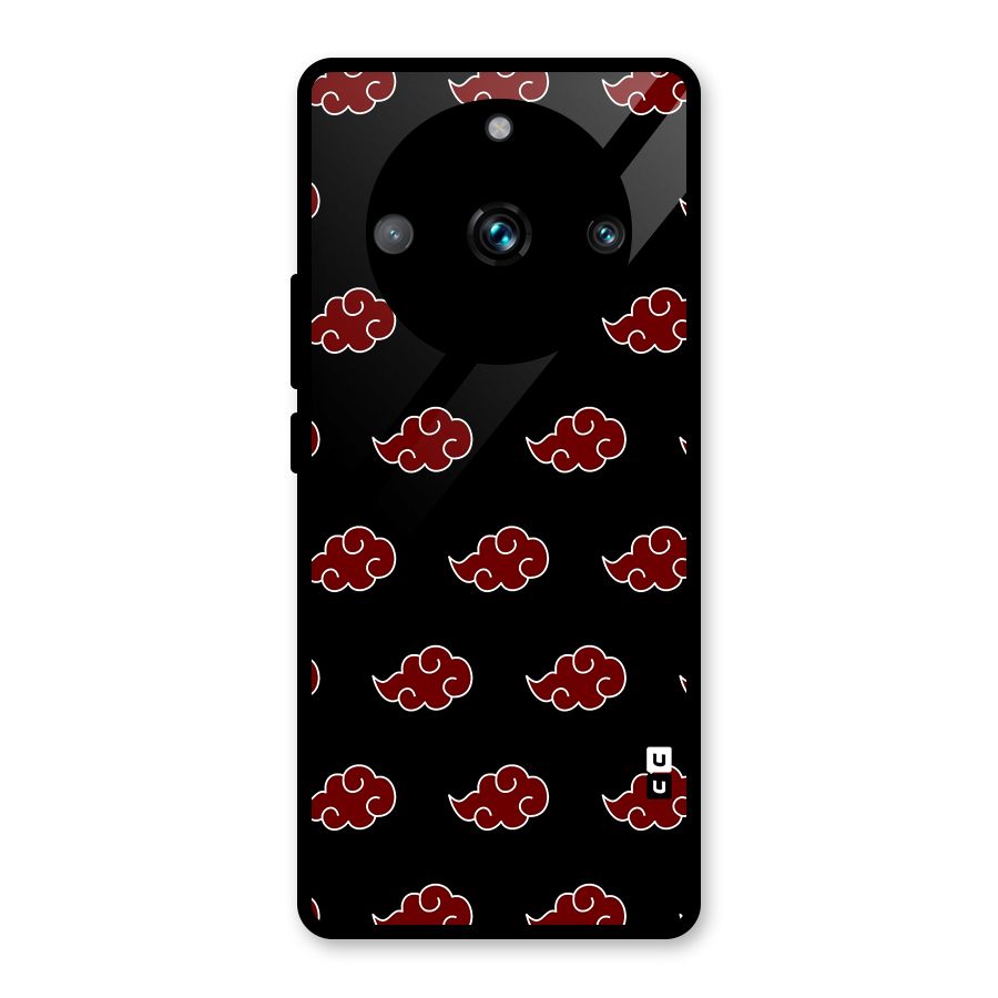 Naruto Akatsuki Pattern Glass Back Case for Realme 11 Pro