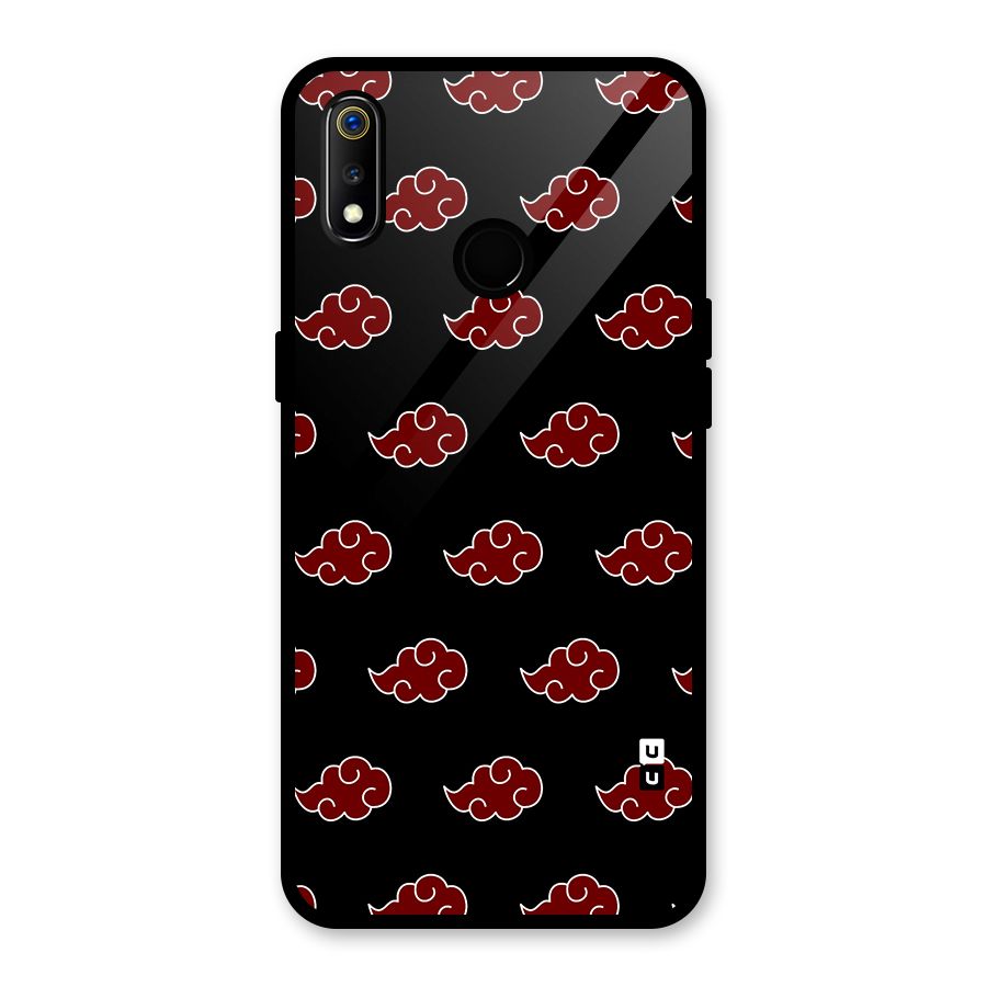 Naruto Akatsuki Pattern Glass Back Case for Realme 3