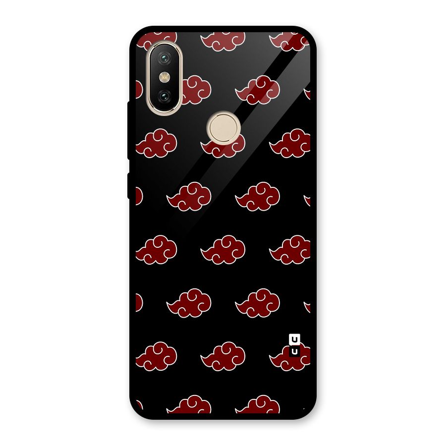 Naruto Akatsuki Pattern Glass Back Case for Redmi A2